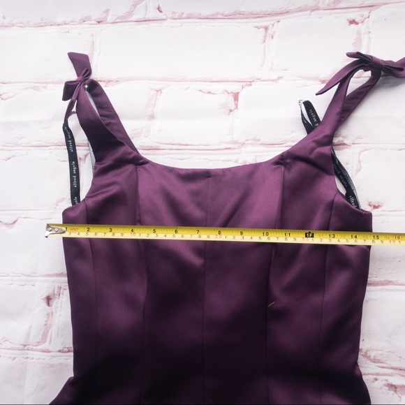ALFRED ANGELO Purple Satin Women's Dress Size 8 - Picture 11 of 12